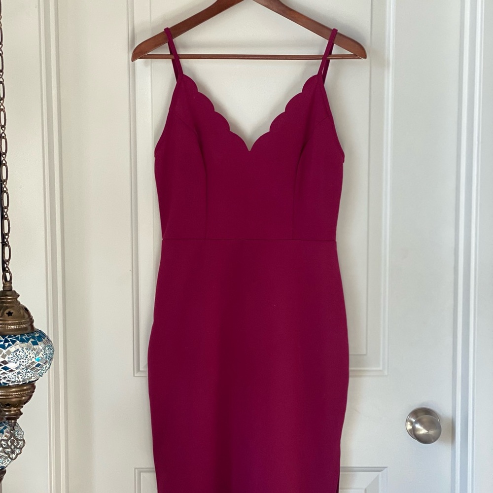 Brand new, never worn raspberry colored cocktail dress from Nordstrom Rack